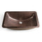Pure Copper Hand Hammered 21 inch Venetian Dual Mount Drop In Undermount Bathroom Sink